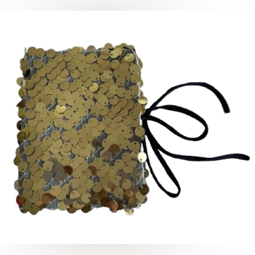 Gold Sequin Passport Holder